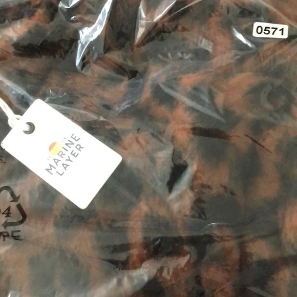 Marine Layer Stephanie Cocoon Coat Fuzzy Teddy Jacket Wool Blend Cheetah NWT XL - Picture 12 of 12